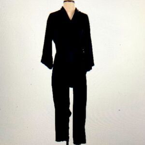 Free People Tie Waist Satin Kimono Jumpsuit XS